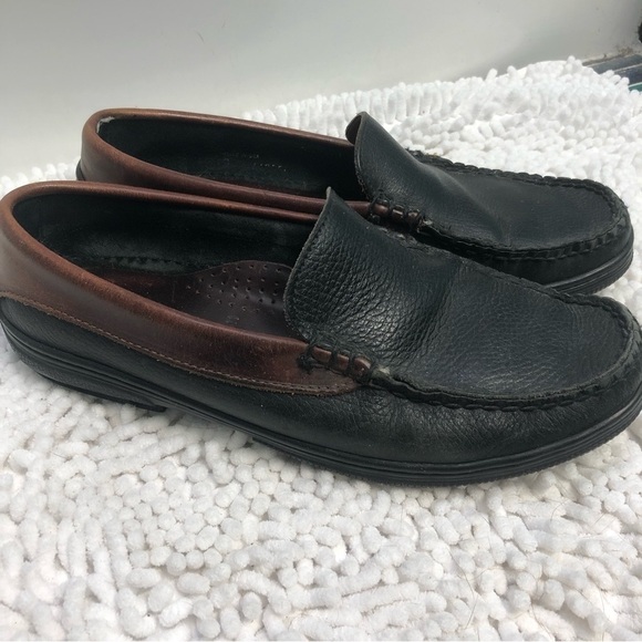 Allen Edmonds Westland Casual Black Brown Leather Driving Loafer 81/2 - Picture 6 of 7